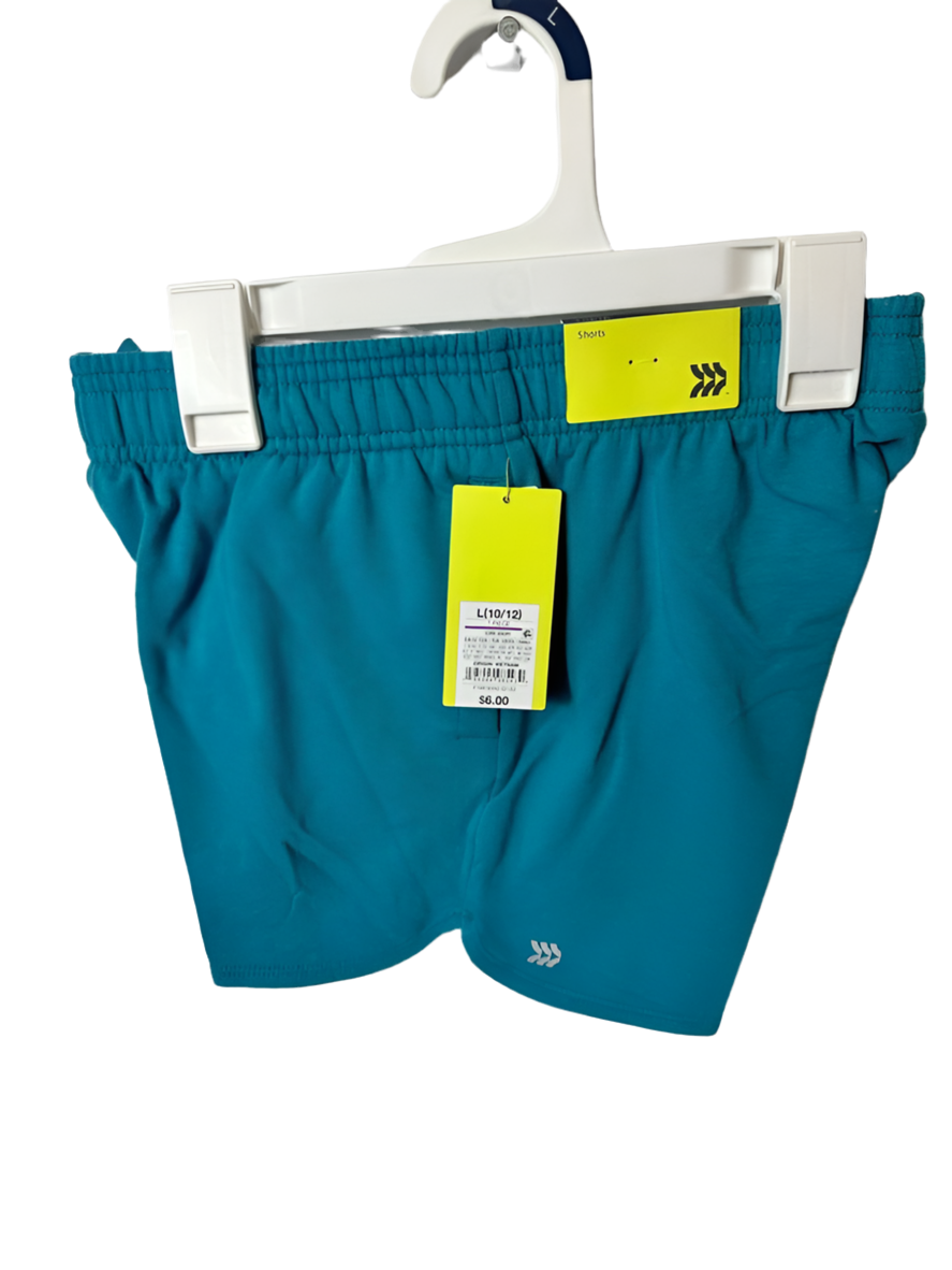 Girls All In Motion Teal Shorts